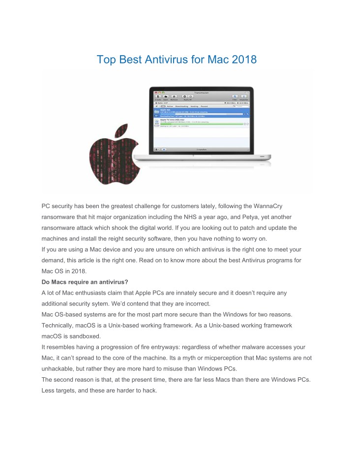 antivirus for mac top